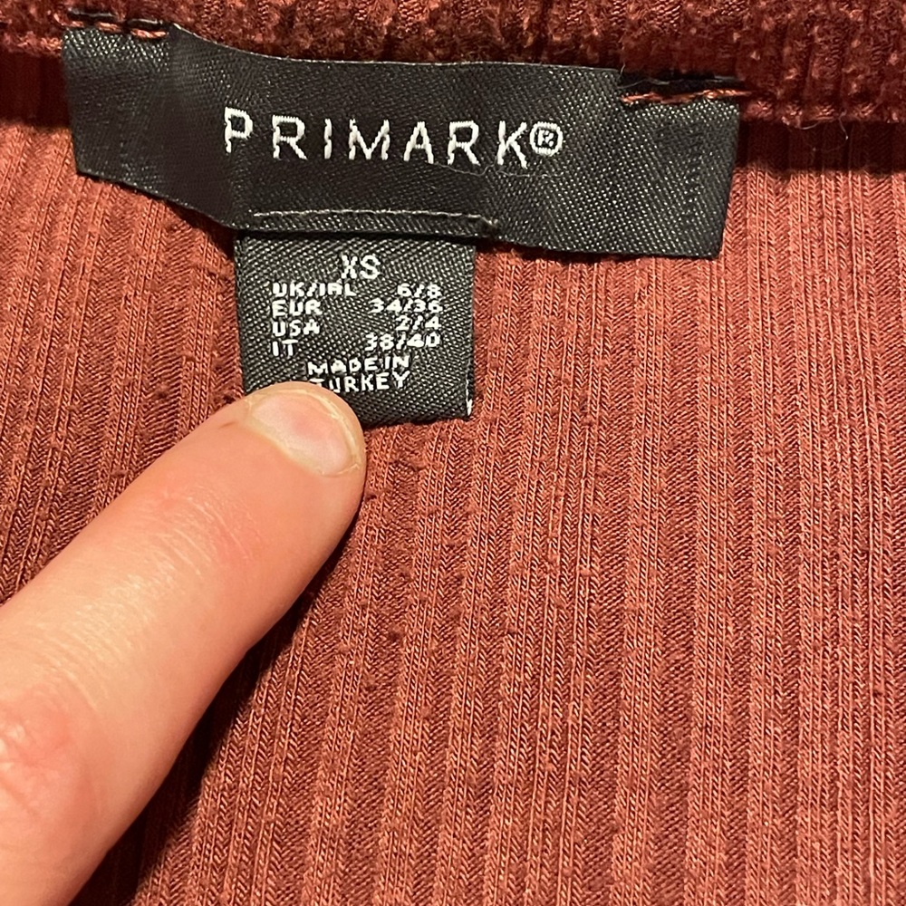 Primark Ribbed Sweater in Rust - Picture 2 of 3